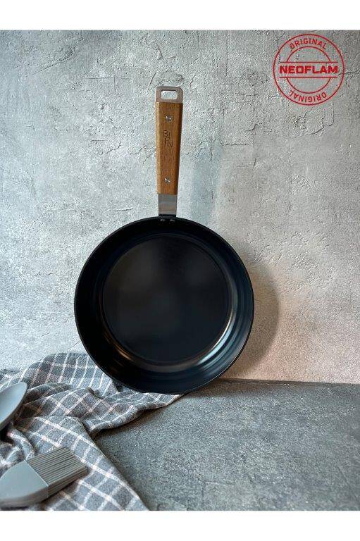 Bıen Alüminyum Döküm Wok Tava, Siyah 24Cm - 1