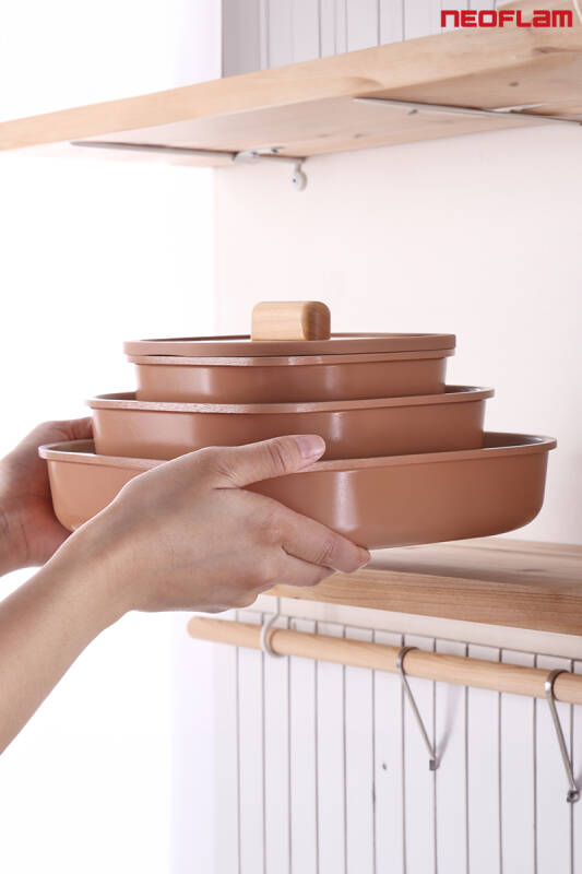 Fika Comfort Terracota Tencere ve Tava Seti 10 Parça - 7